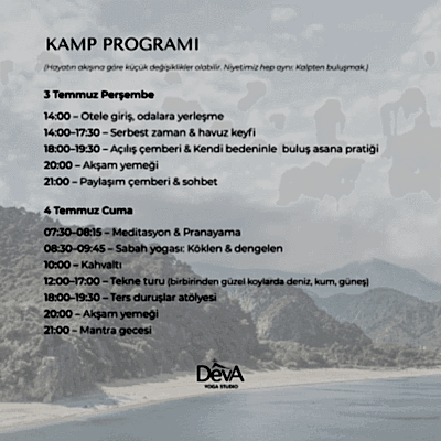 Duygu Afacan ile Yoga Tatili (3-6 Temmuz 2025)